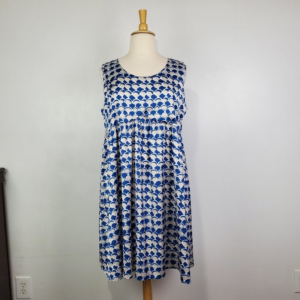 Tendency Sleeveless Pullover Satiny Feel Empire Waist Dress NEW NWT Size XXL
